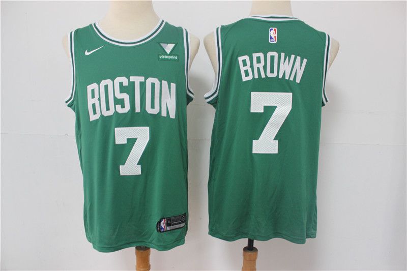 Men Boston Celtics #7 Brown Green 2021 Nike Game NBA Jersey->boston celtics->NBA Jersey